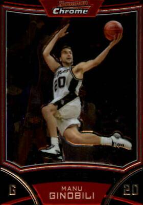 Manu Ginobili #62 Basketball Cards 2008 Bowman Chrome