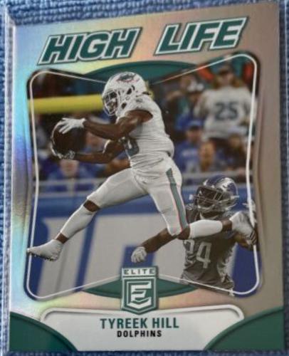 Tyreek Hill #HL-12 Football Cards 2023 Panini Donruss Elite High Life