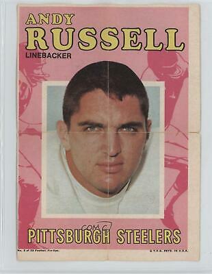 Andy Russell #2 Football Cards 1971 Topps Pin Ups