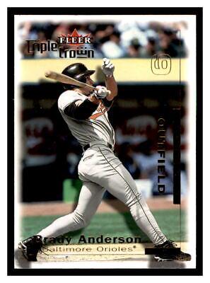 brady anderson #229 Baseball Cards 2001 Fleer Triple Crown