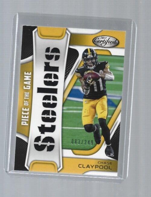 Chase Claypool #POG-CC Football Cards 2021 Panini Certified Piece of the Game