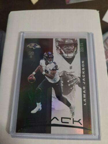 Lamar Jackson #3 Football Cards 2019 Panini Black