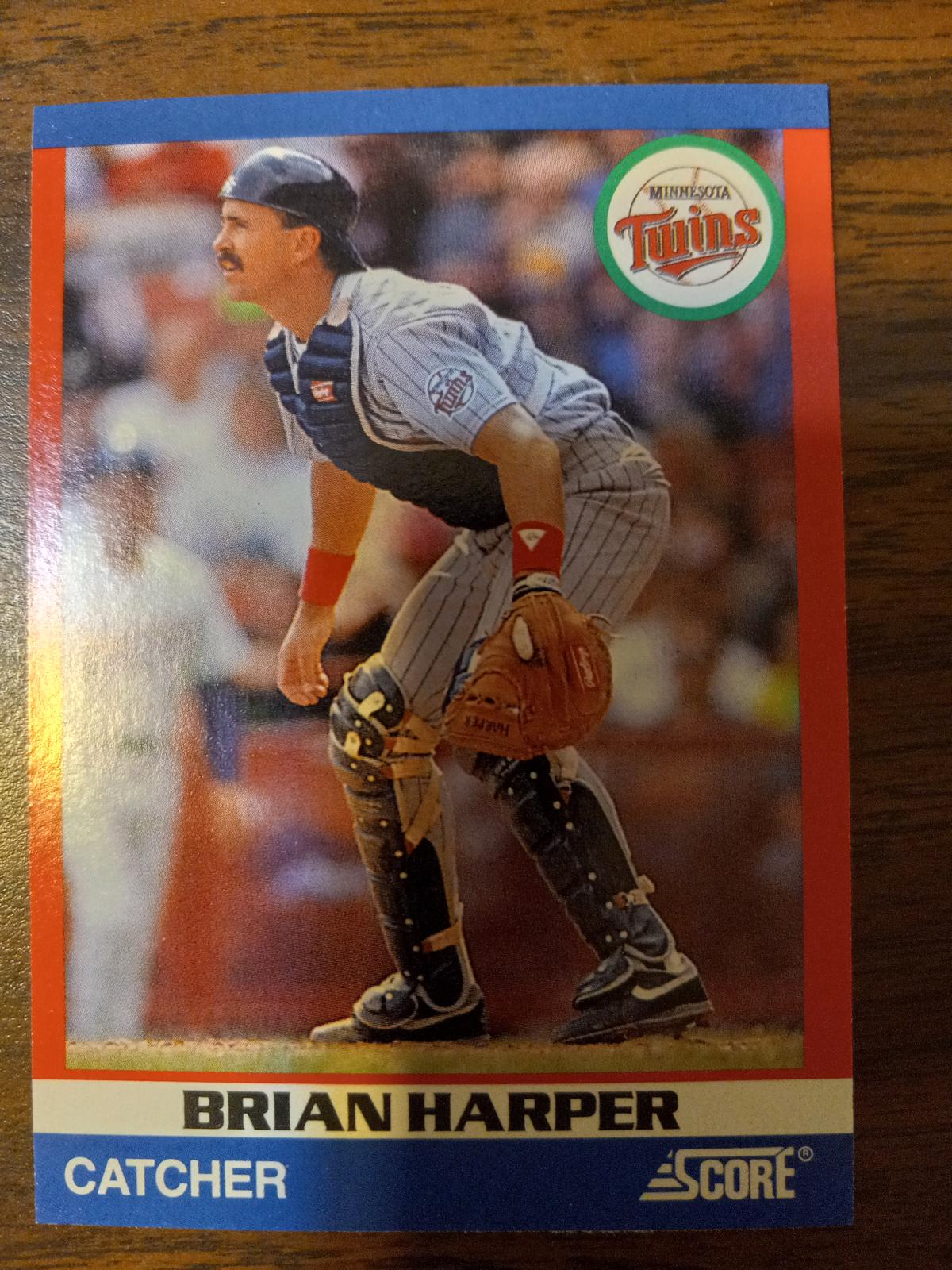 Brian Harper #46 Baseball Cards 1991 Score Superstars