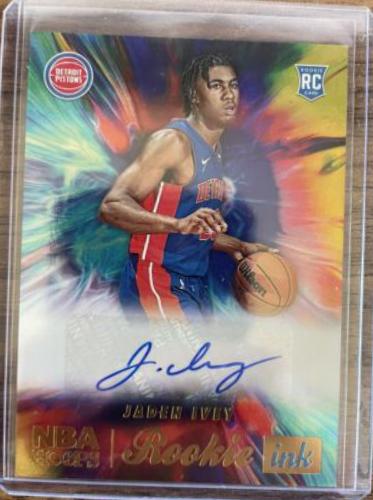 Jaden Ivey #RI-JIV Basketball Cards 2022 Panini Hoops Rookie Ink Autographs