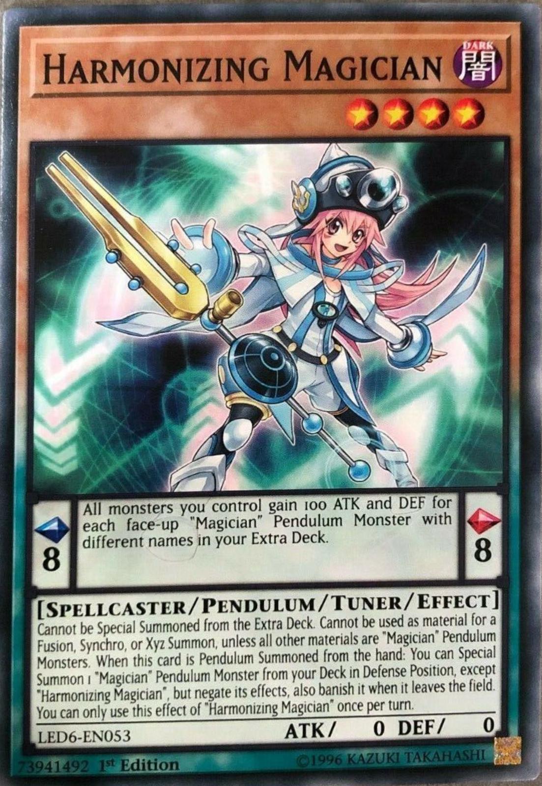 Harmonizing Magician [1st Edition] LED6-EN053 YuGiOh Legendary Duelists: Magical Hero