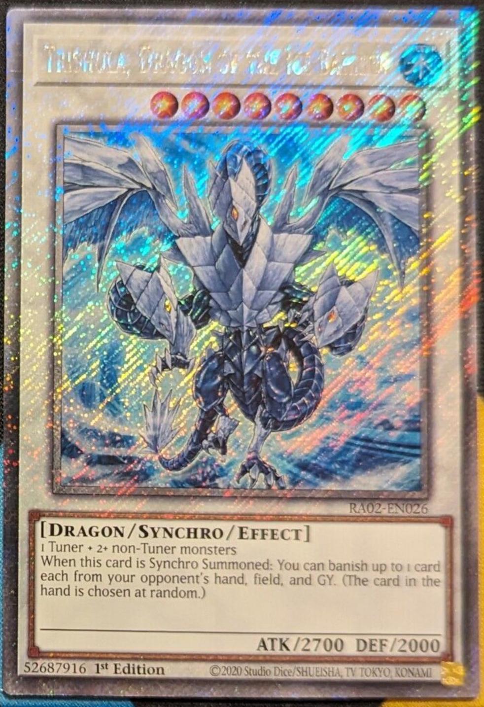 Trishula, Dragon of the Ice Barrier [Platinum Secret Rare Trishula, Dragon of the Ice Barrier [Platinum Secret Rare
