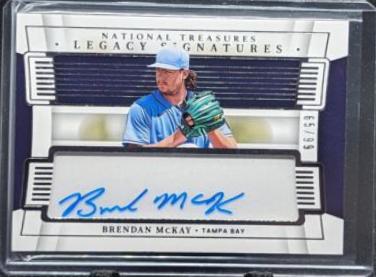 Brendan McKay #LS-BM Baseball Cards 2022 Panini National Treasures Legacy Signatures