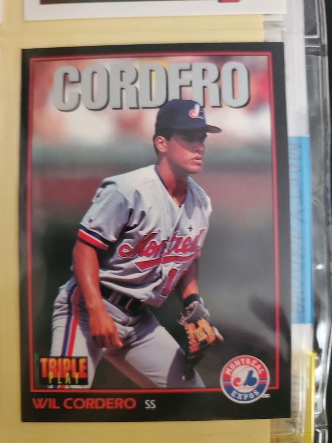 Wil Cordero #27 Baseball Cards 1993 Panini Donruss Triple Play