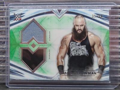 Braun Strowman #DR-BS Wrestling Cards 2020 Topps WWE Undisputed Dual Relics