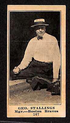 1916 Geo. Stallings [Blank Back] #167