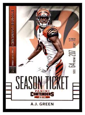 A.J. Green #10 Football Cards 2014 Panini Contenders
