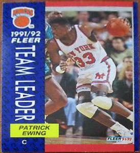 Patrick Ewing #389 Basketball Cards 1991 Fleer