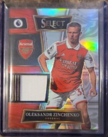 Oleksandr Zinchenko #SW-OZ Soccer Cards 2022 Panini Select Premier League Swatches