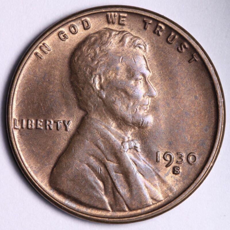 1930 S Coins Lincoln Wheat Penny