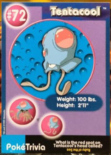 Tentacool #72 Pokemon Burger King