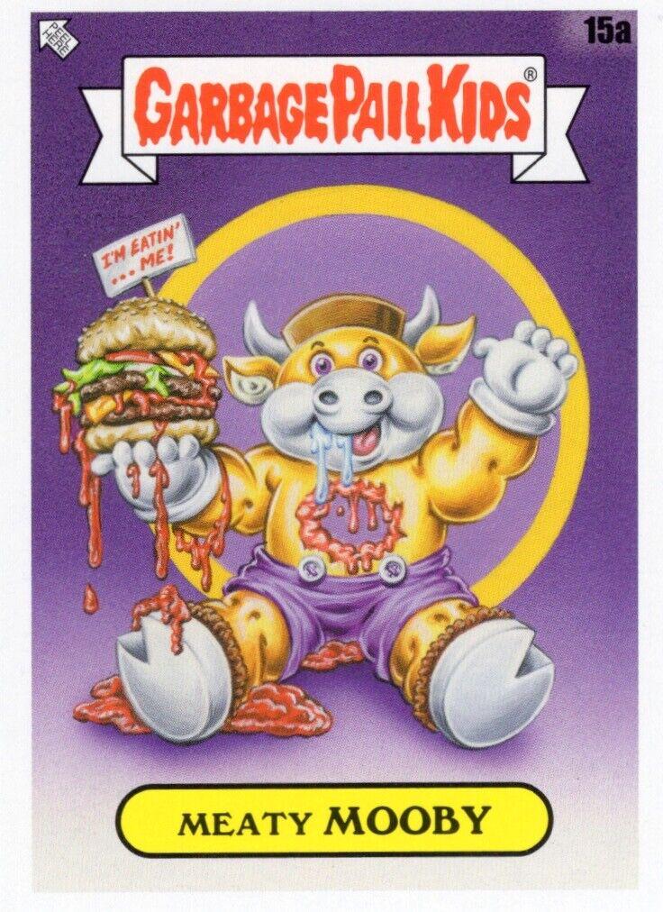 Meaty MOOBY #15a Garbage Pail Kids X View Askew