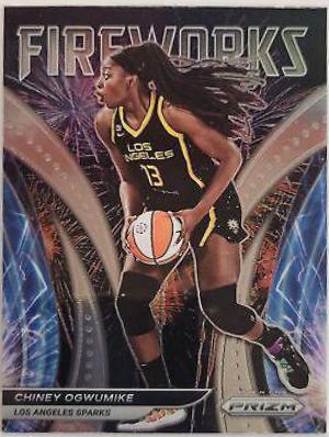 Chiney Ogwumike #6 Basketball Cards 2022 Panini Prizm WNBA Fireworks