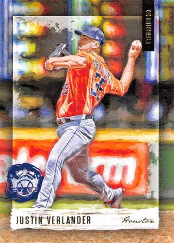 Justin Verlander #9 Baseball Cards 2020 Panini Diamond Kings DK Originals