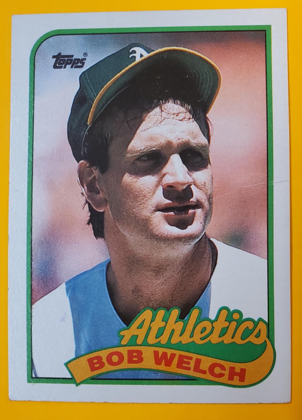 Bob Welch #605 Baseball Cards 1989 Topps Tiffany