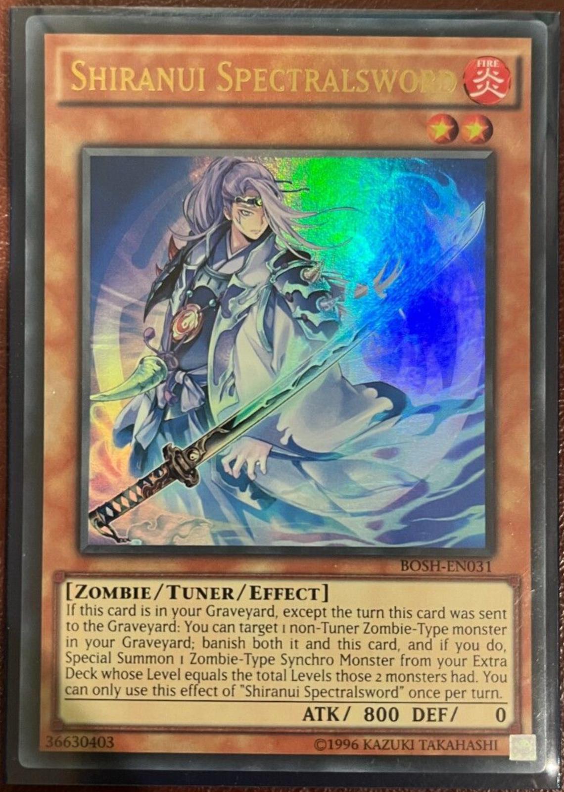 Shiranui Spectralsword BOSH-EN031 YuGiOh Breakers of Shadow