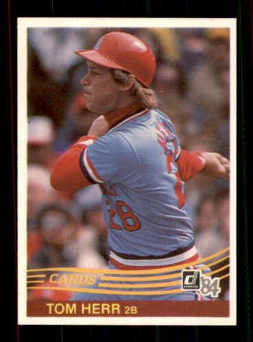 Tom Herr #596 Baseball Cards 1984 Donruss