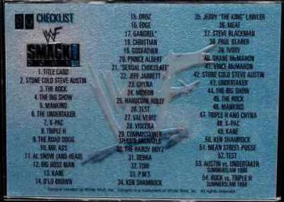 Checklist #90 Wrestling Cards 1999 WWF SmackDown Chromium