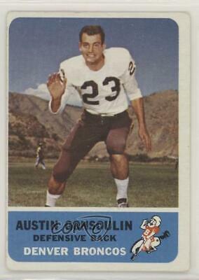 Austin Gonsoulin #39 Football Cards 1962 Fleer
