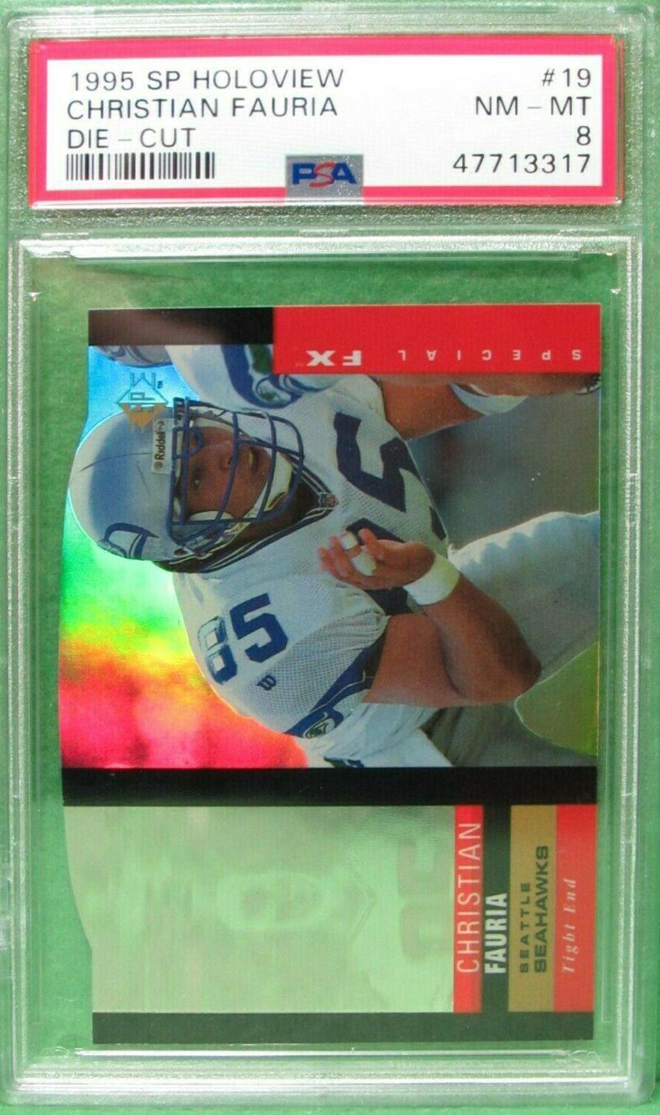 Christian Fauria #19 Football Cards 1995 SP Holoview