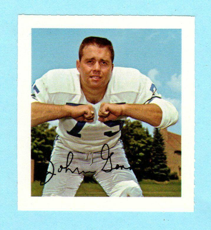 John Gordy Football Cards 1964 Wheaties Stamps