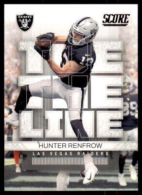 Hunter Renfrow #TL-HR Football Cards 2022 Panini Score Toe the Line