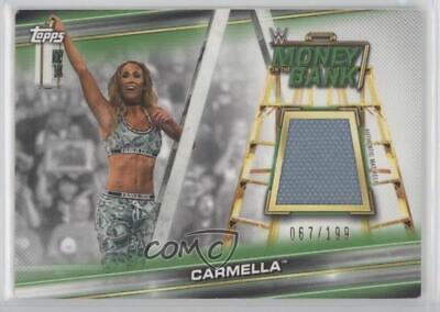 Carmella #MR-CM Wrestling Cards 2019 Topps WWE Money in the Bank Mat Relics