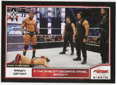 Randy Orton #36 Wrestling Cards 2014 Topps WWE Road to Wrestlemania