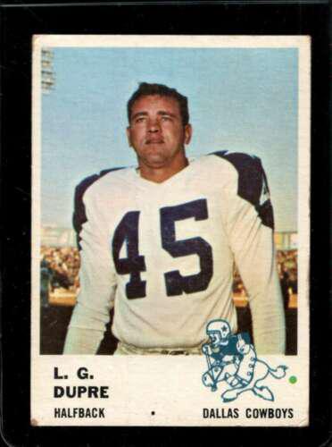 L.G. Dupre #43 Football Cards 1961 Fleer