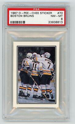 Boston Bruins #70 Hockey Cards 1987 O-Pee-Chee Sticker