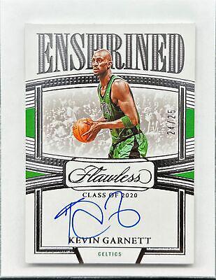 Kevin Garnett #3 Basketball Cards 2022 Panini Flawless Enshrined Signature
