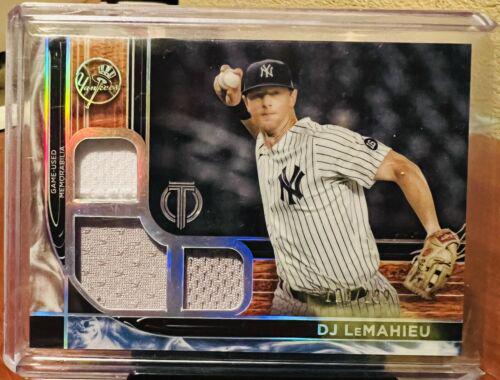 DJ LeMahieu #TTR-DL Baseball Cards 2022 Topps Tribute Triple Relics