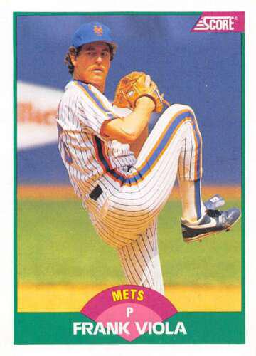 Frank Viola #67T Baseball Cards 1989 Score Traded