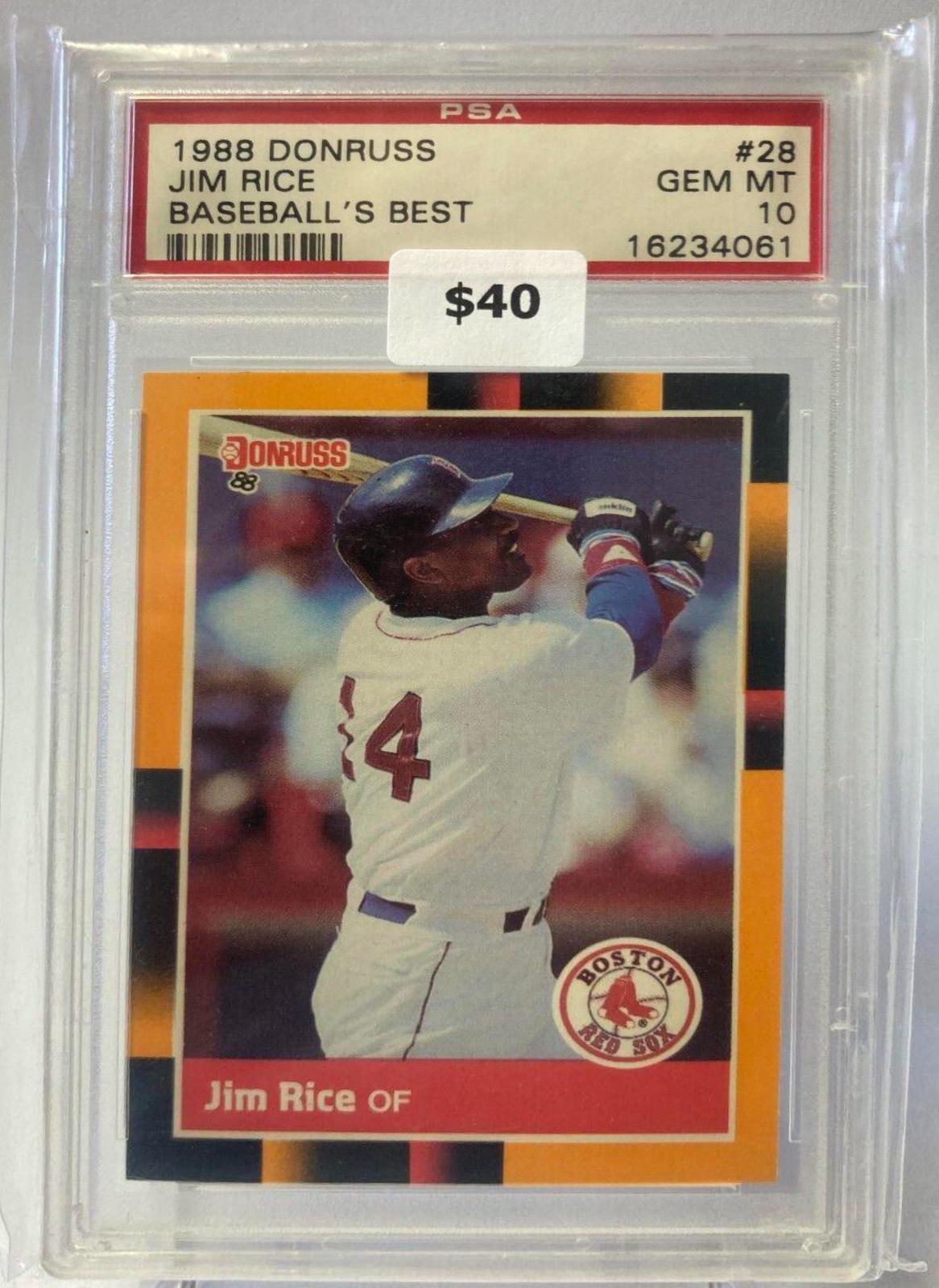 Jim Rice #28 Baseball Cards 1988 Donruss Baseball's Best