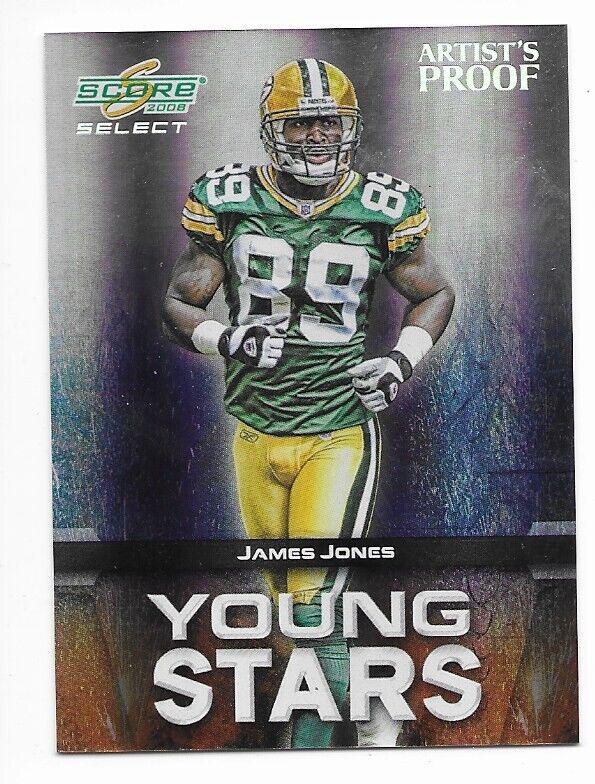 James Jones #YS-21 Football Cards 2008 Panini Score Select Young Stars