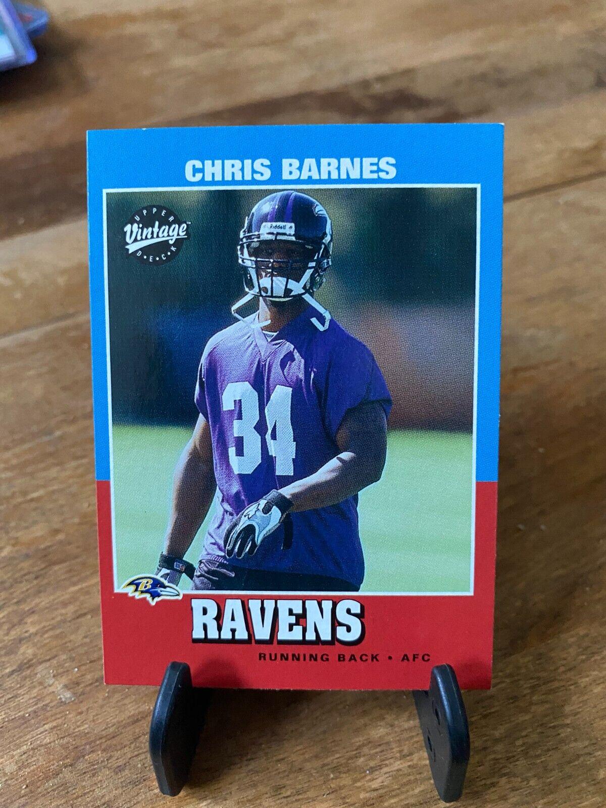 Chris Barnes #206 Football Cards 2001 Upper Deck Vintage
