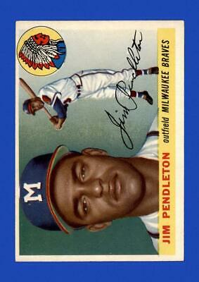 Jim Pendleton #15 Baseball Cards 1955 Topps