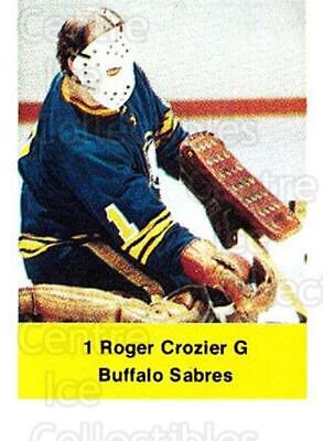 Roger Crozier Hockey Cards 1974 NHL Action Stamps