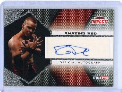 Amazing Red #IA-4 Wrestling Cards 2009 TriStar TNA Impact Autograph