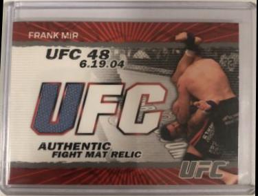 Frank Mir #FMFM Ufc Cards 2009 Topps UFC Round 2 Fight Mat Relics