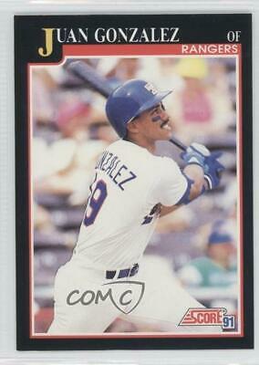 Juan Gonzalez #805 Baseball Cards 1991 Score