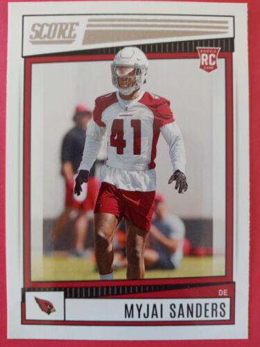 Myjai Sanders #319 Football Cards 2022 Panini Score