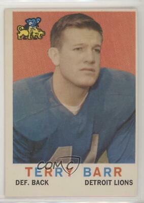 Terry Barr #14 Football Cards 1959 Topps