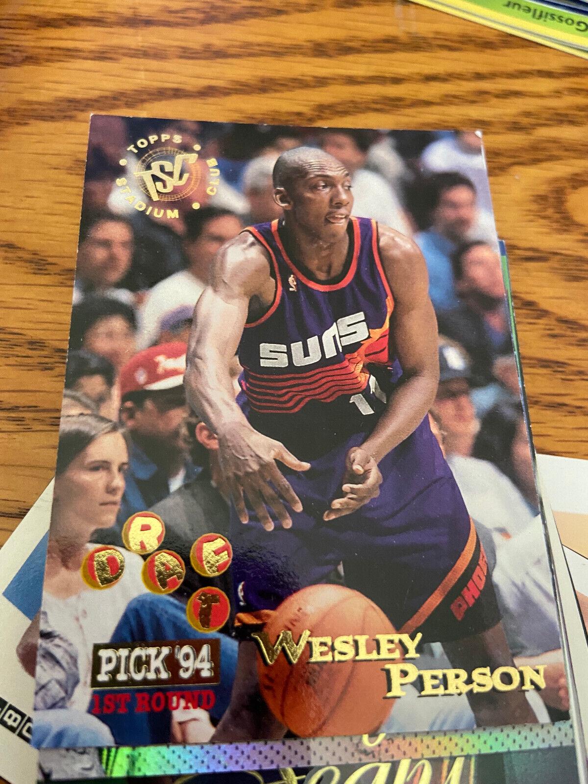 Wesley Person #320 Basketball Cards 1994 Stadium Club