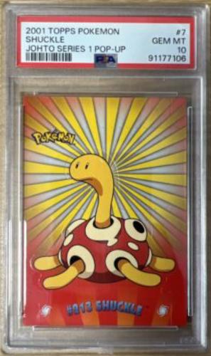 Shuckle #7 Pokemon 2001 Topps Johto Pop-up