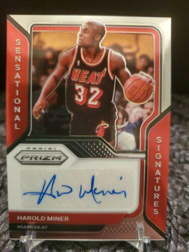 Harold Miner Basketball Cards 2020 Panini Prizm Sensational Signatures